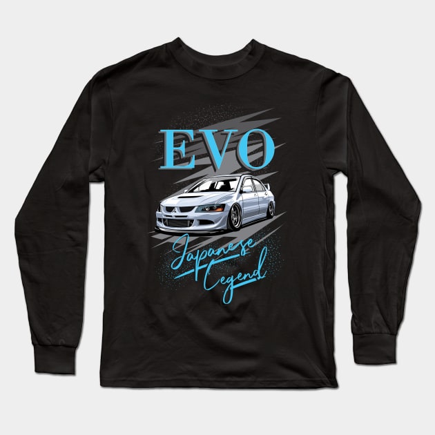 Lancer Evolution-Evo 8 jdm legend Long Sleeve T-Shirt by ASAKDESIGNS